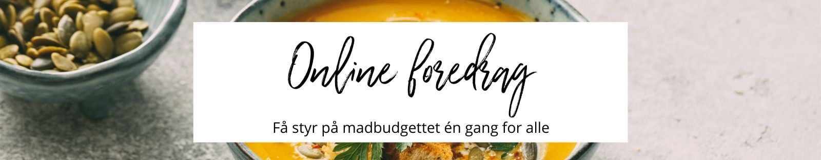 Foredrag - få styr på madbudgettet én gang for alle